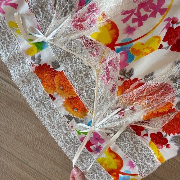 DIOR by JOHN GALLIANO 2006 Vintage Silk Lace Floral Midi Dress - Picture 10 of 11